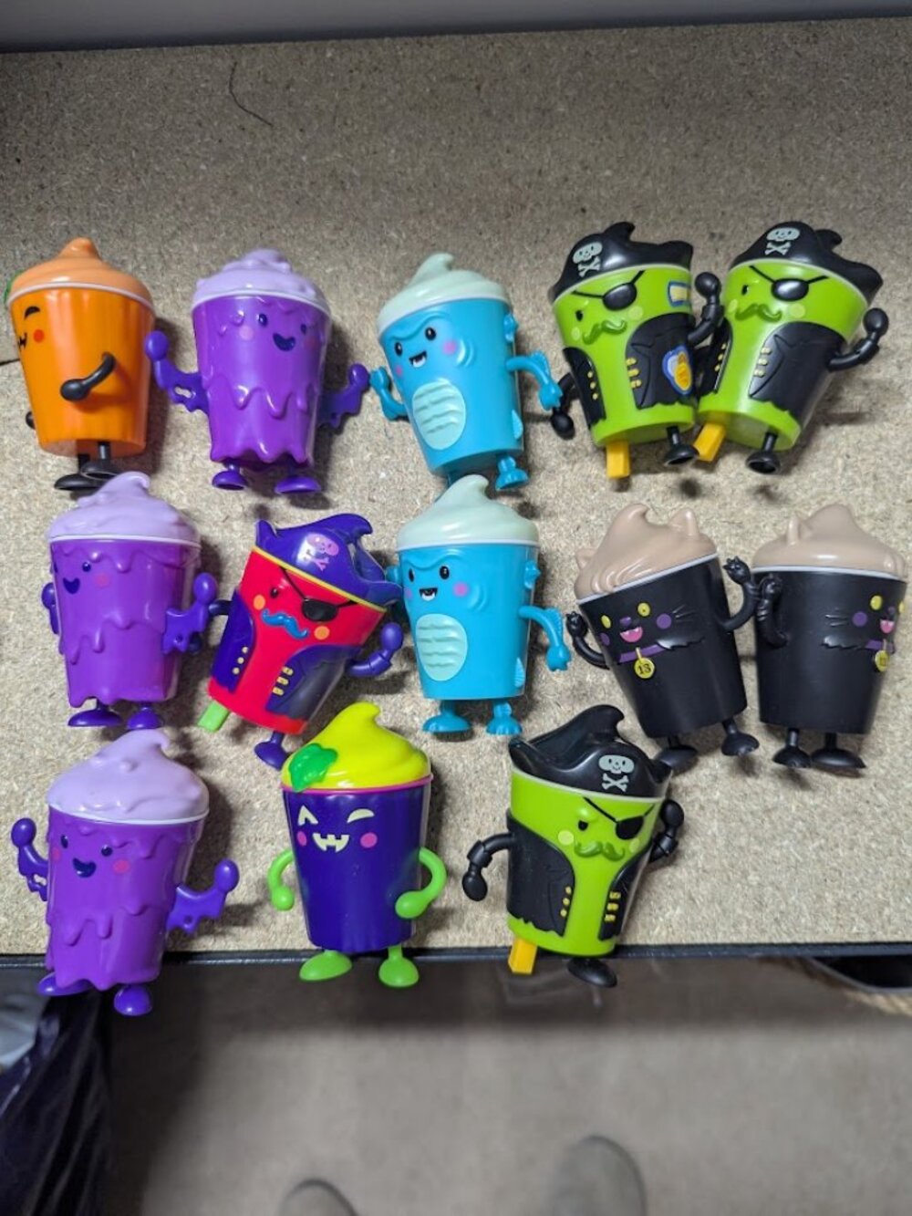 Set Of 13 Wendy’s Frosty Frights Kids Meal Toys "Frosty Bites" Halloween Figures
